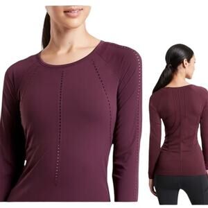 Athleta FOOTHILL SEAMLESS LONG SLEEVE Top Size M